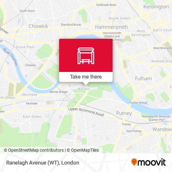 Ranelagh Avenue (WT) map