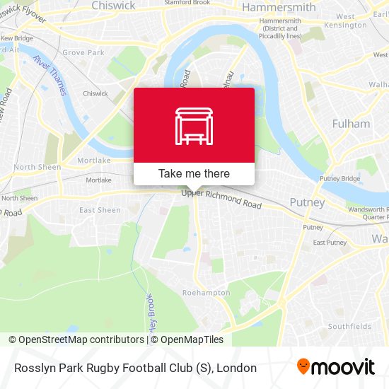 Rosslyn Park Rugby Football Club (S) map