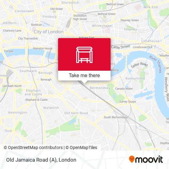 Old Jamaica Road (A) map