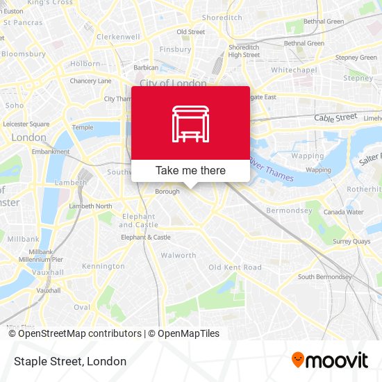 Staple Street map