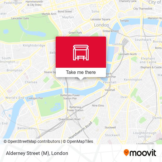 Alderney Street (M) map