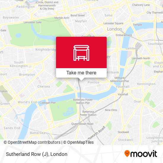 Sutherland Row (J) map
