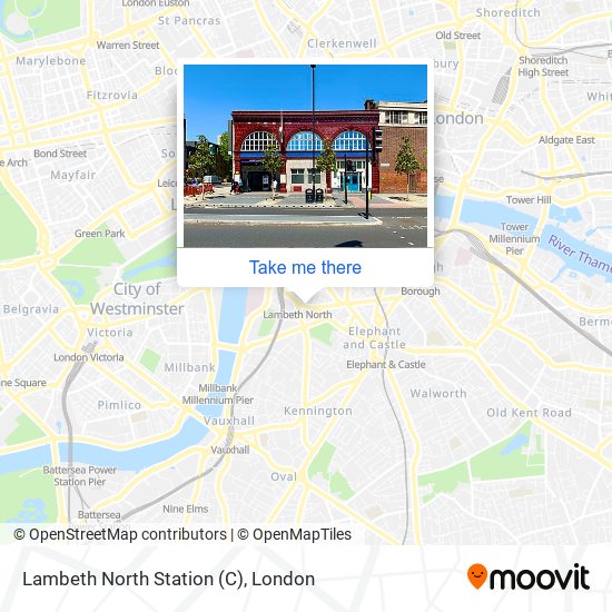 Lambeth North Station (C) map