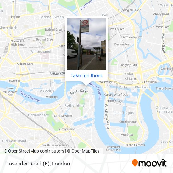 Lavender Road (E) map
