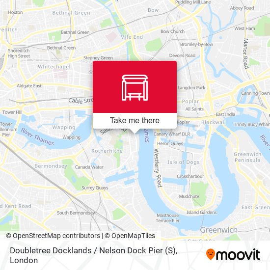 Doubletree Docklands / Nelson Dock Pier (S) map