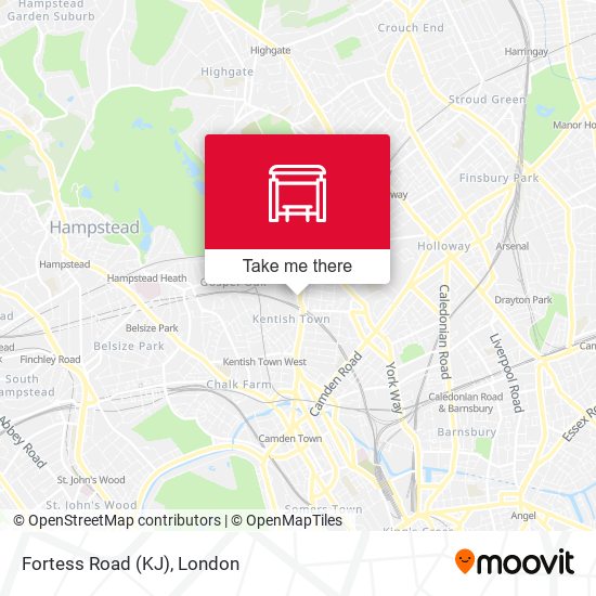 Fortess Road (KJ) map