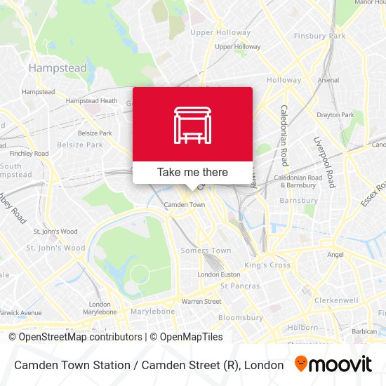 Camden Town Station / Camden Street map