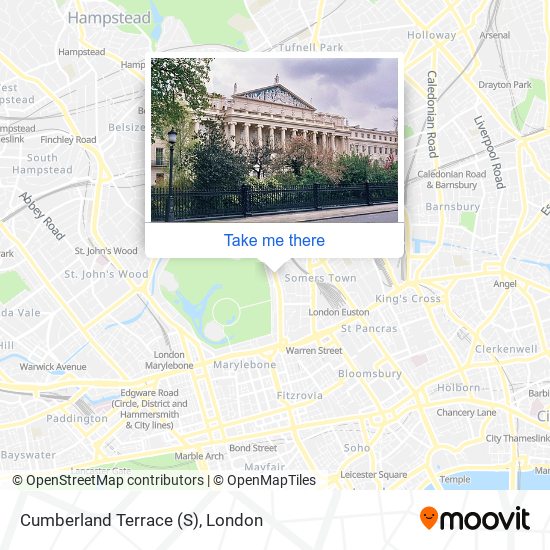 Cumberland Terrace (S) map