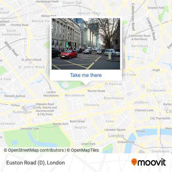 Euston Road (D) map