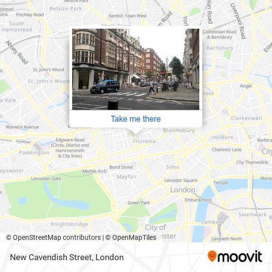 New Cavendish Street map