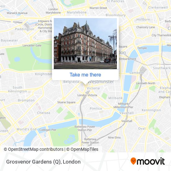 Grosvenor Gardens (Q) map