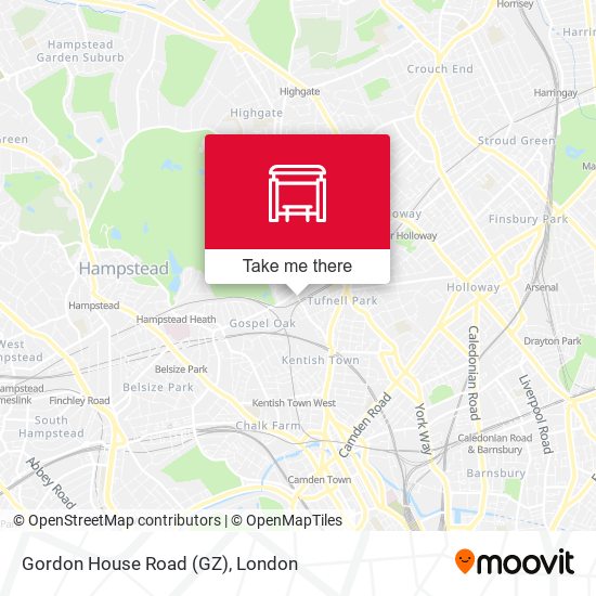 Gordon House Road (GZ) map