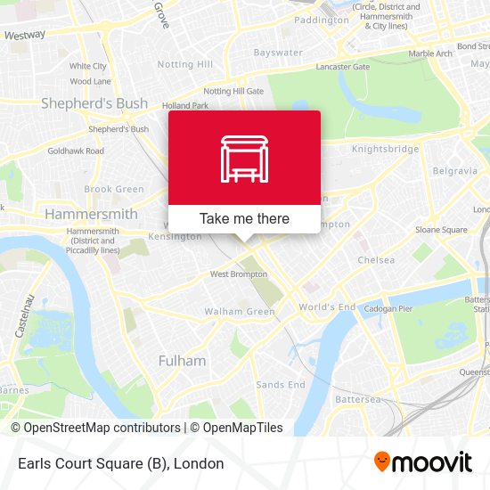 Earls Court Square (B) map