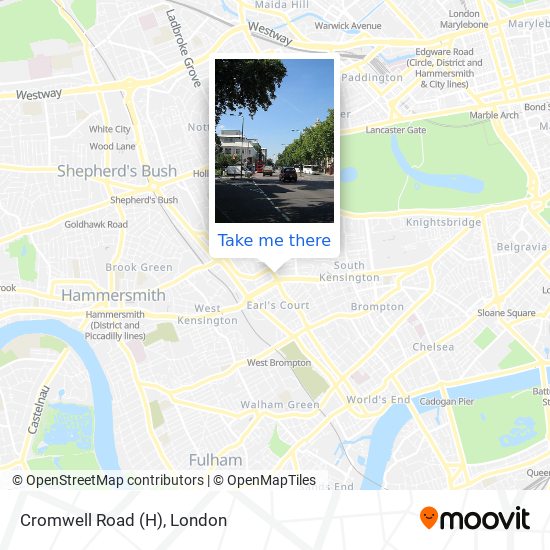 Cromwell Road (H) map