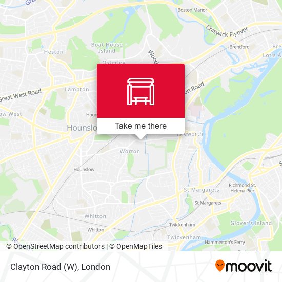 Clayton Road (W) map