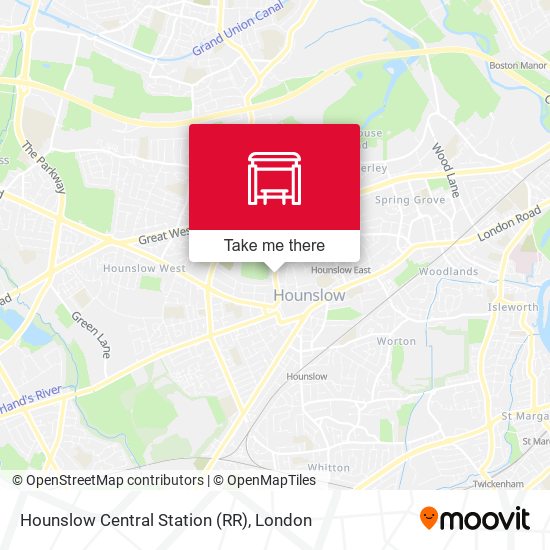 Hounslow Central Station (RR) map