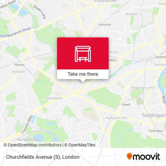 Churchfields Avenue (S) map