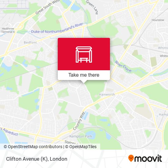 Clifton Avenue (K) map