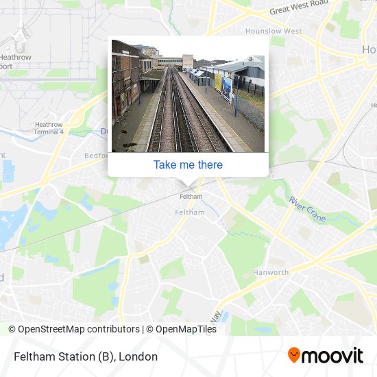 Feltham Train Line Map How To Get To Feltham Station (B) By Bus, Train Or Tube?