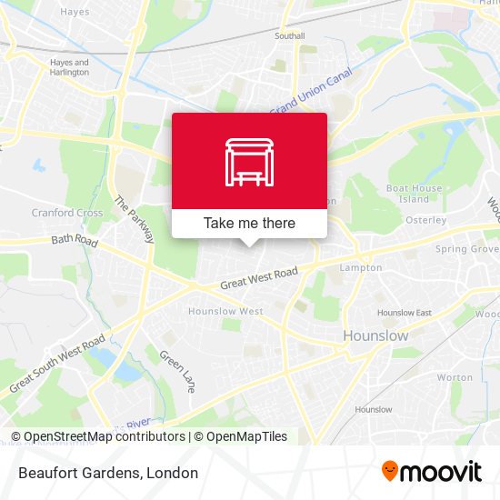 Beaufort Gardens map