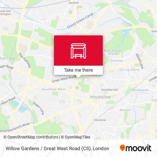 Willow Gardens / Great West Road (CS) map