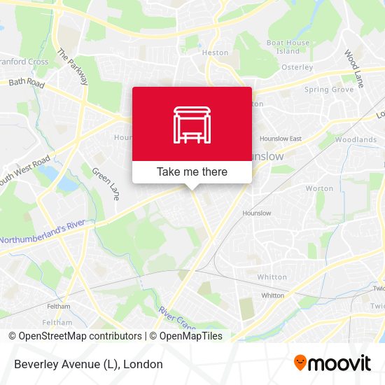 Beverley Avenue (L) map