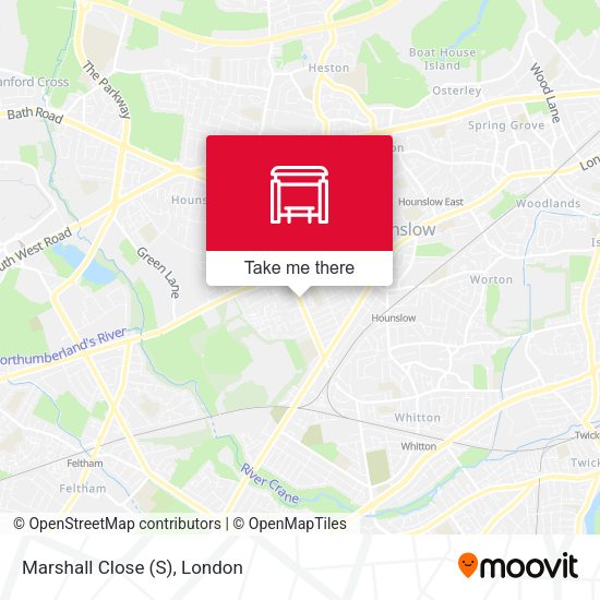 Marshall Close (S) map