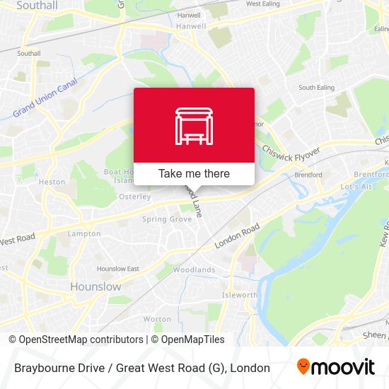 Braybourne Drive / Great West Road map