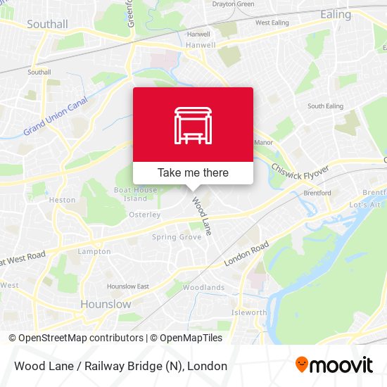 Wood Lane / Railway Bridge (N) map