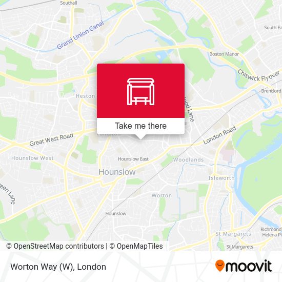 Worton Way map
