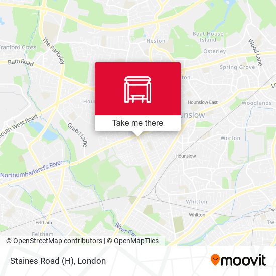 Staines Road (H) map