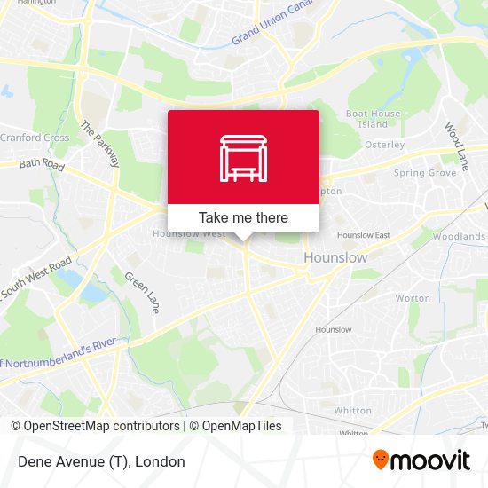 Dene Avenue (T) map