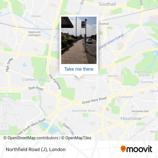 Northfield Road (J) map