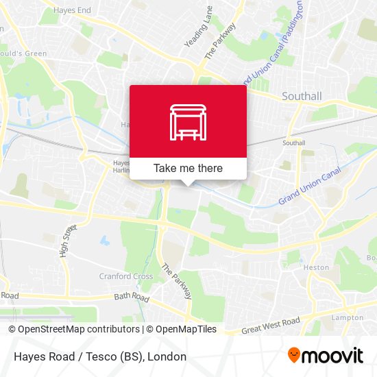 Hayes Road / Tesco (BS) map