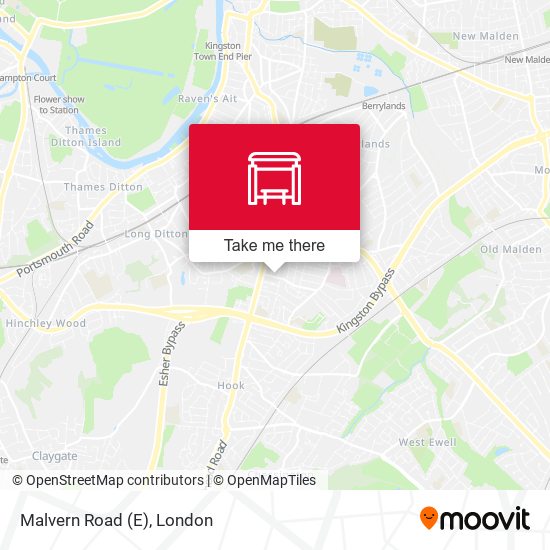 Malvern Road (E) map