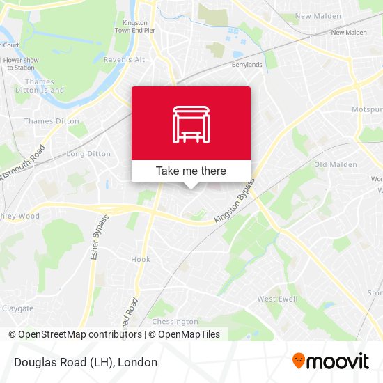 Douglas Road (LH) map