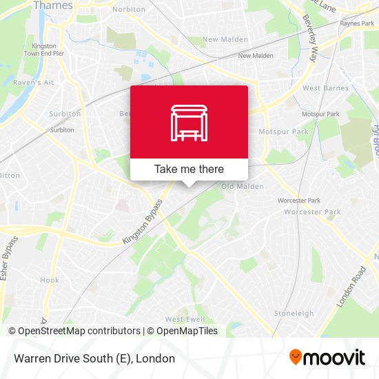 Warren Drive South (E) map