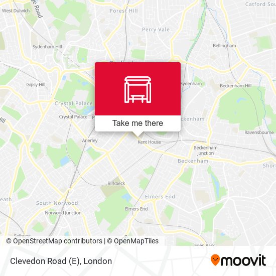 Clevedon Road (E) map