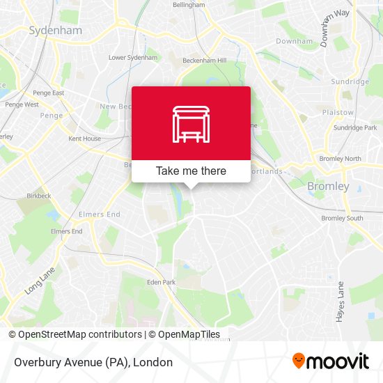 Overbury Avenue (PA) map