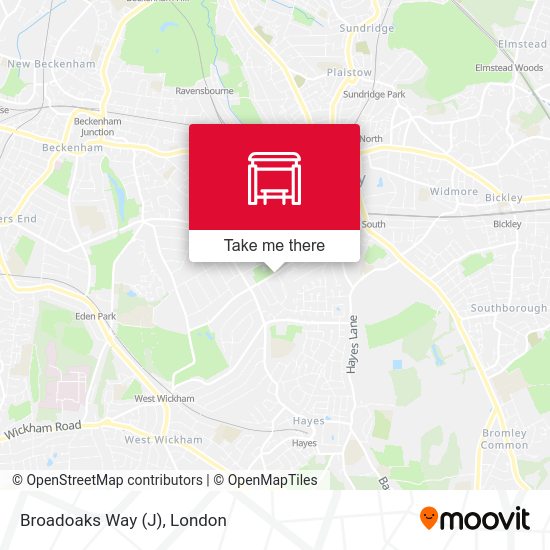 Broadoaks Way (J) map