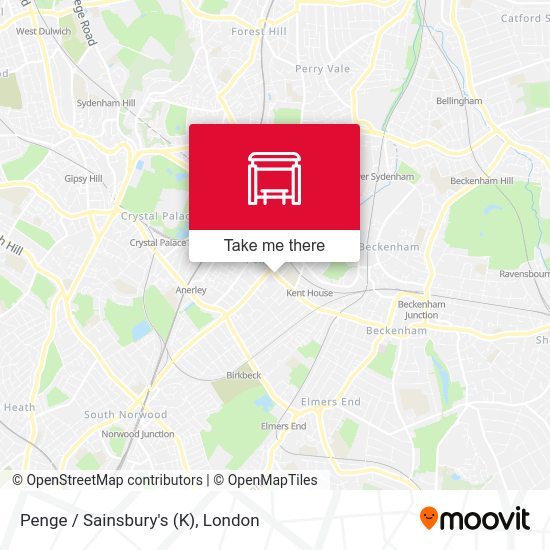 Penge / Sainsbury's (K) map