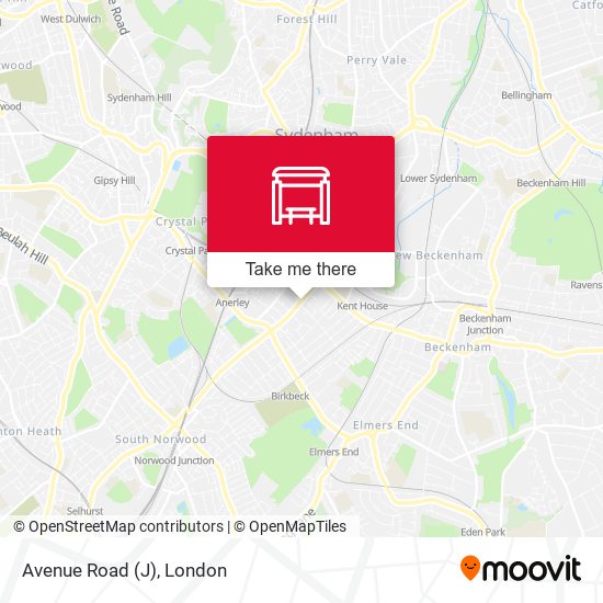 Avenue Road (J) map