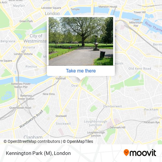 Kennington Park (M) map