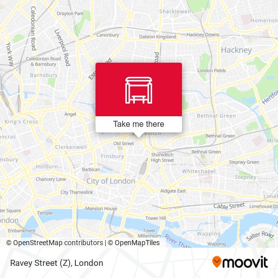 Ravey Street (Z) map