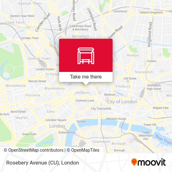 Rosebery Avenue (CU) map