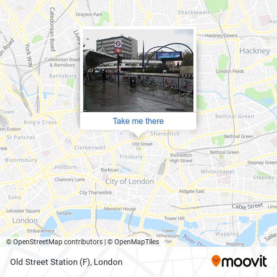 Old Street Station (F) map