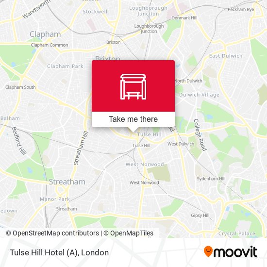 Tulse Hill Hotel (A) map