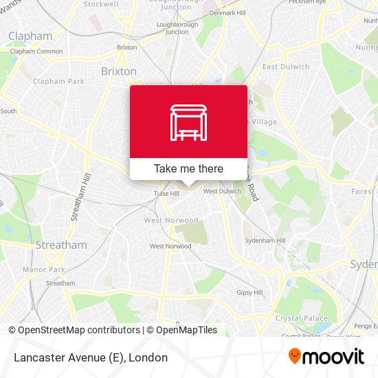 Lancaster Avenue (E) map