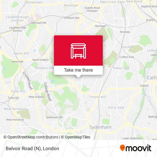 Belvoir Road (N) map
