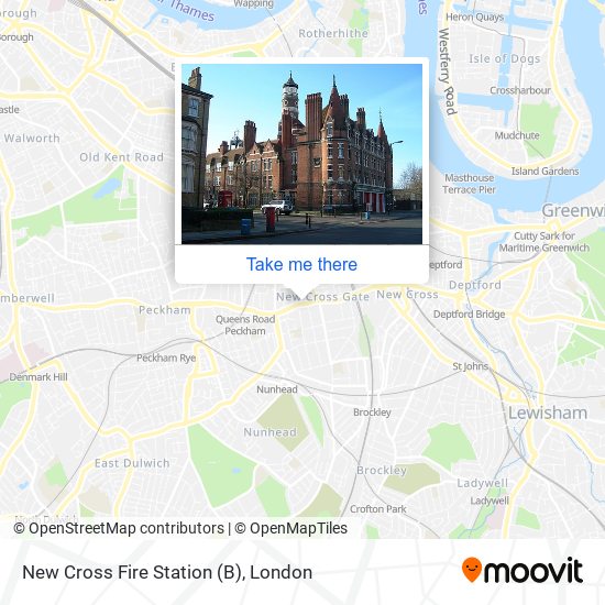 New Cross Fire Station (B) map